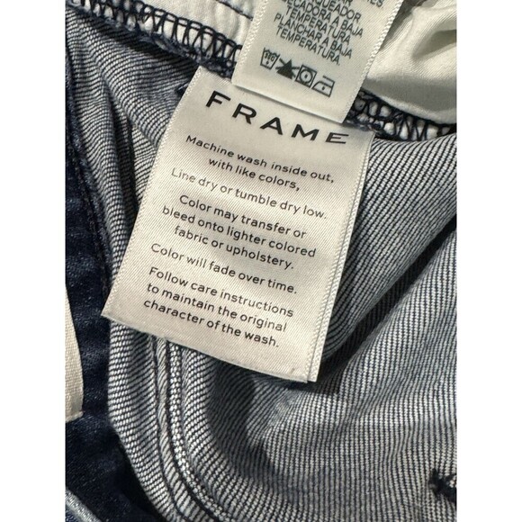 Frame  Women's Silver Washed Le High Straight Jeans Size 25 - Picture 11 of 11